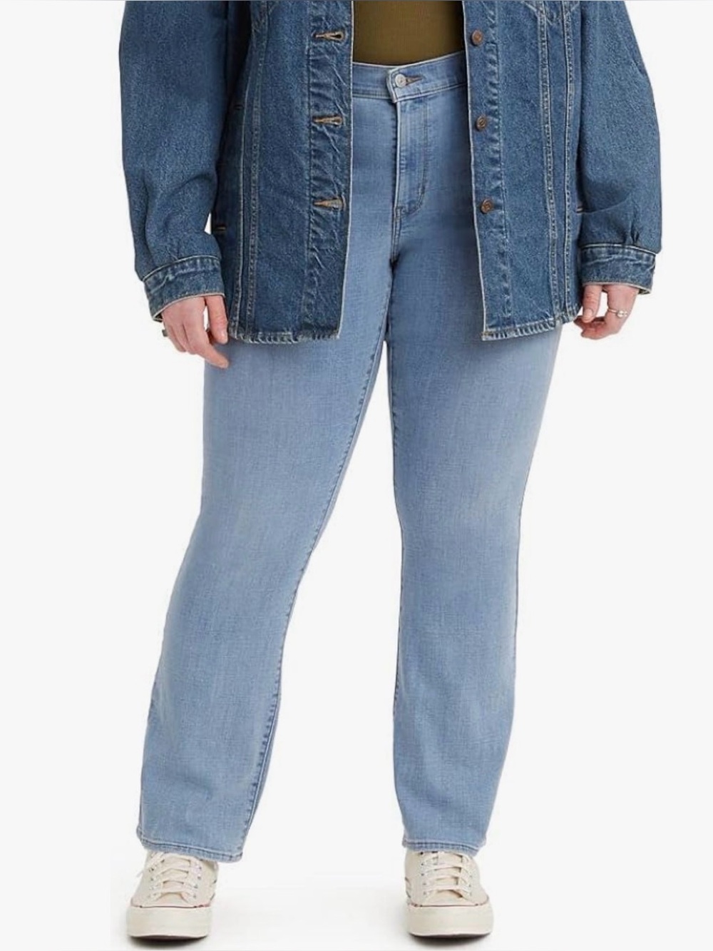 Levi’s Classic Bootcut Stellar Stretch Jeans Light Índigo Women’s Plus Size 26W